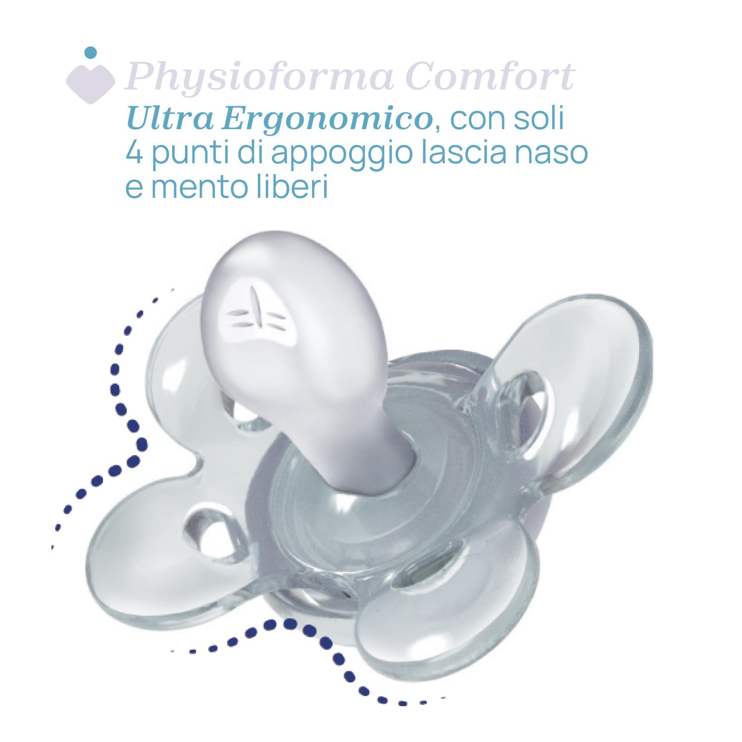Chicco Physio Comfort Night Bimbo Succhietto di Silicone, 16-36 Mesi, Colori Assortiti, 2 Pezzi