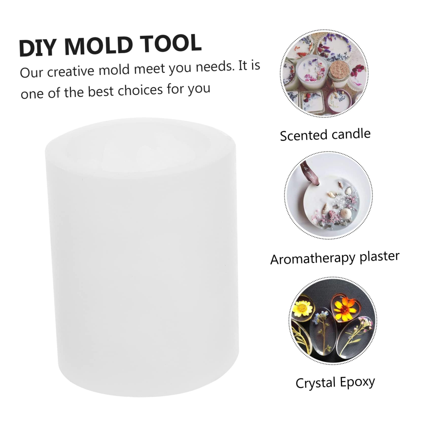 STOBOK 2piezas Moldes De Silicona Para Velas Aromáticas Moldes De Artesanía Hechos Mano Para Decoración Del Hogar y Proyectos De Diy