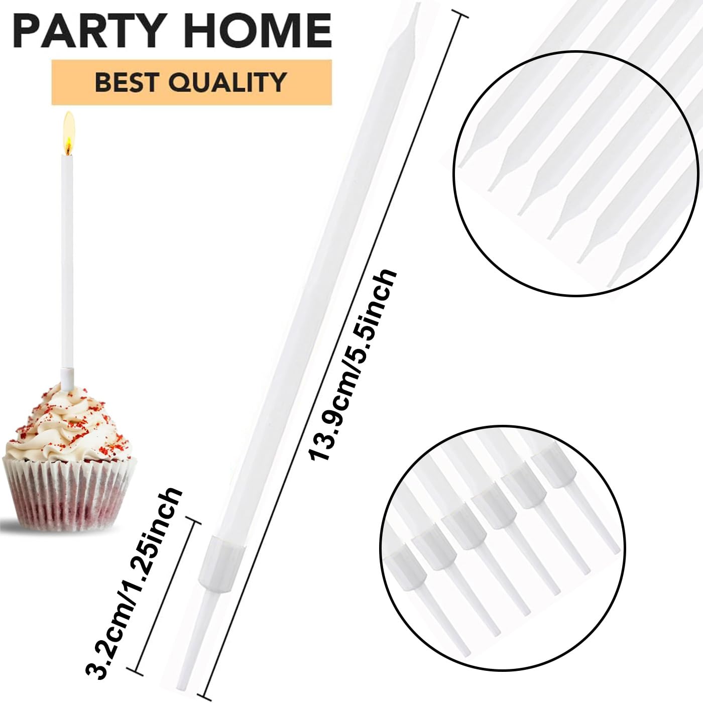36 Pièces Bougies De Gâteau D'anniversaire, Bougie Anniversaire Longue Avec Supports, Bougies Fine Pour La Décoration De Fête De Gâteau De Mariage D 36 Pièces Bougies De Gâteau D'anniversaire, Bougie Anniversaire Longue Avec Supports, Bougies Fine Pour La Décoration De Fête De Gâteau De Mariage D