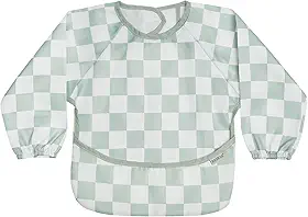 haakaa Babador de manga comprida à prova de bagunça, babador de bebê resistente à água para comer, babador infantil lavável na máquina para desmame de bebês, ajuste ajustável para 6 a 24 meses, dias