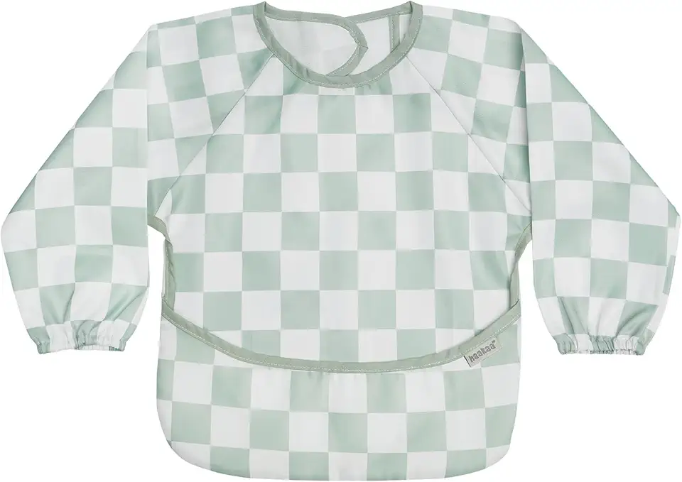 haakaa Babador de manga comprida à prova de bagunça, babador de bebê resistente à água para comer, babador infantil lavável na máquina para desmame de bebês, ajuste ajustável para 6 a 24 meses, dias