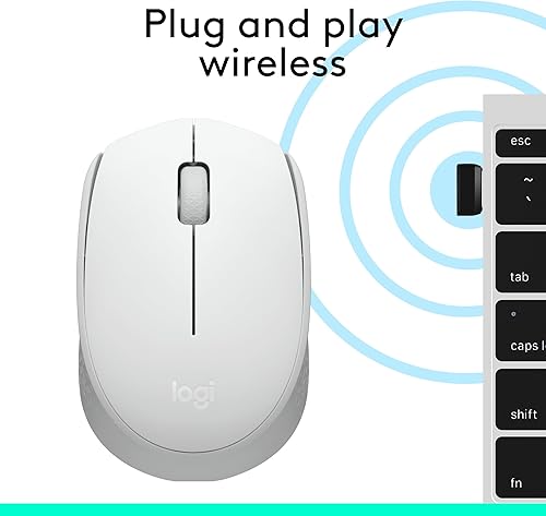 Miniatura 7 de Logitech M170 - Mouse inalámbrico 24 GHz con mini receptor USB seguimiento óptico duración de la batería de 12 meses PC ambidiestro Mac y portátil