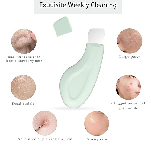 Miniatura 4 de 2 paquetes de herramientas para eliminar puntos negros, raspador facial para limpieza profunda de la nariz, herramienta de exfoliación suave y