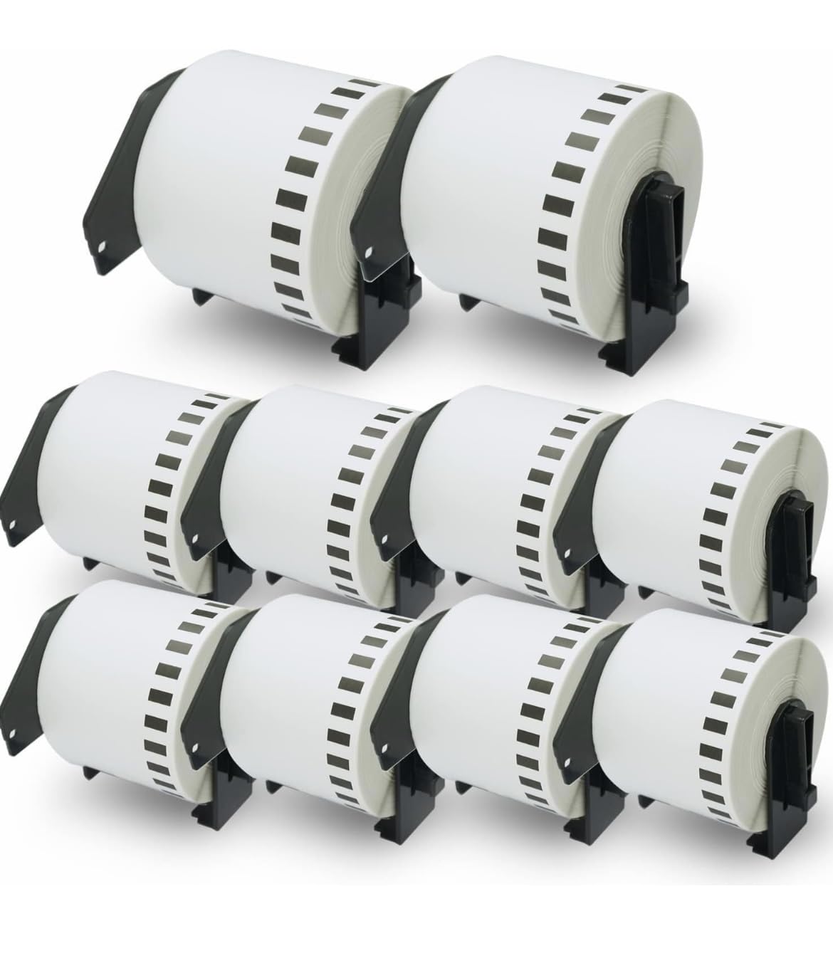 10 x Compatible DK-N55224 54mm x 30.48m White Thermal Continuous Non Adhesive Paper Tape Labels Compatible with Brother QL Printers Including QL-700 QL-800 QL-1100 QL-570 QL-580 QL-710W QL-810W (10)