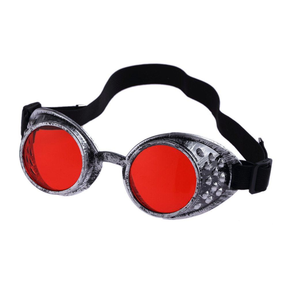 Vintage Steampunk Goggles Glasses Victorian Retro Cyberpunk Gothic Cosplay