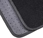 Amazon Basics Tapis de sol en caoutchouc universel pour voiture SUV Vanne & Un camion, 4-Piece, Noir, 63 cm L x 45 cm W (avant), 34 cm L x 45 cm W (réal)