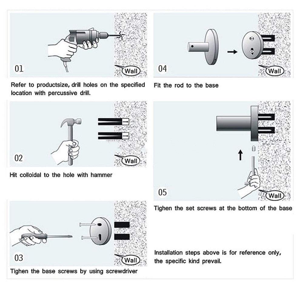 Barra deslizante de ducha de mano de baño de acero inoxidable 304, soporte de cabezal de ducha deslizante ajustable, soporte de estilo, montaje en pared, cepillado, tipo A