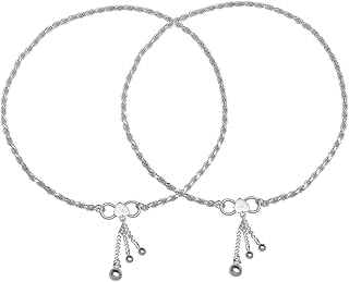 truesilver acpl 925 Sterling Silver Modern Wedding Anklets for Women-picture-23