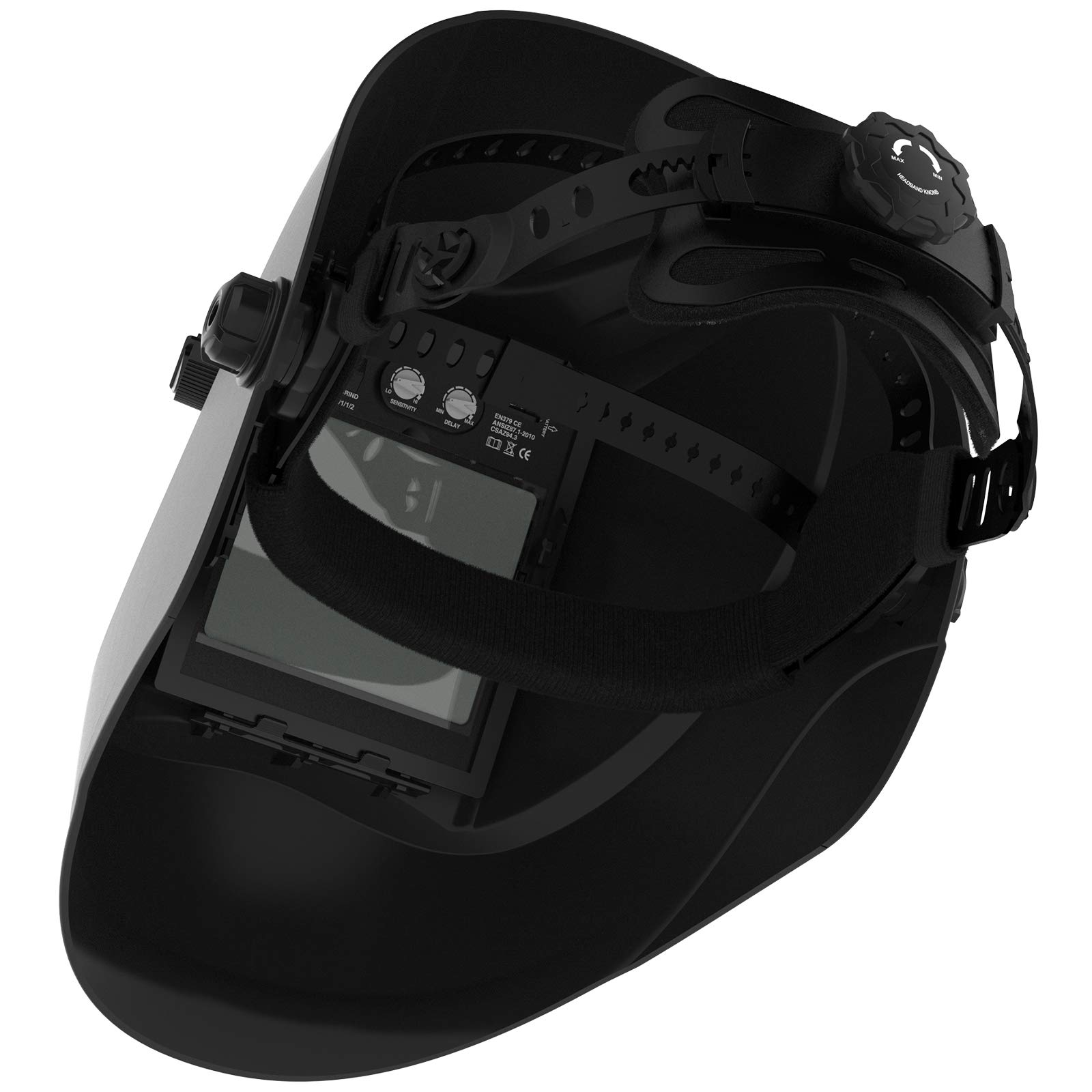 TOOLIOM Welding Helmet, True Color Auto Darkening 1/1/1/2 Large Viewing