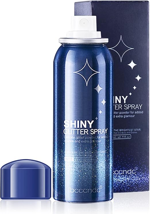 Shiny Glitter Spray, Body Glitter Spray for Skin, Face