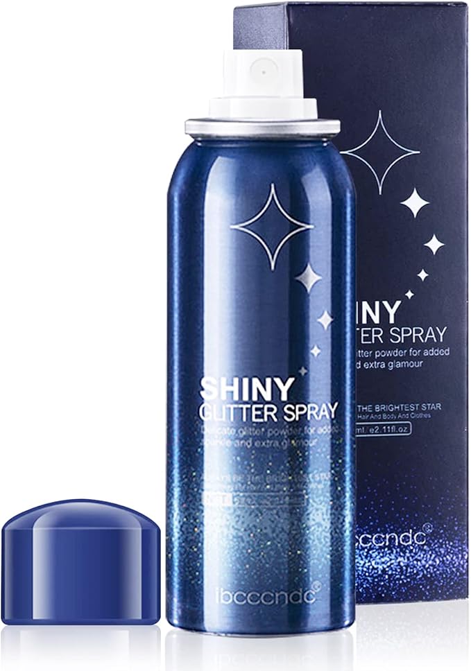 Shiny Glitter Spray, Body Glitter Spray for Skin, Face, Hair and Body Glitter