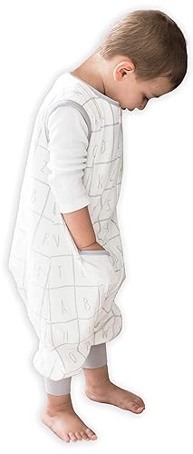 Miniatura 1 de Tealbee Dreamsuit - Saco de dormir con pies para niños pequeños, saco de dormir con piernas, rayón de bambú, para todas las estaciones, 1.2 TOG,