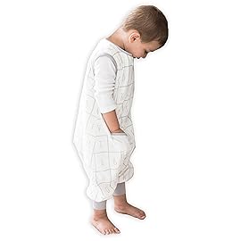 Tealbee Dreamsuit Toddler Sleep Sack with Feet - Walker Sleep Bag with Legs, Rayon made from Bamboo, All Season 1.2 TOG, 2-Way Zipper, 3T-4T - Alphabet