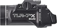 Vista 4 de Streamlight 69404 TLR-7 X sub - Luz táctica para armas de 500 lúmenes, diseñada exclusiva y únicamente para pistolas subcompactas selectas con riel