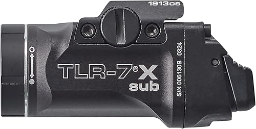 Miniatura 4 de Streamlight 69404 TLR-7 X sub 500-Lumen Tactical Weapon Light Designed Exclusively and Solely for Select 1913OS Railed Subcompact Handguns, Includes