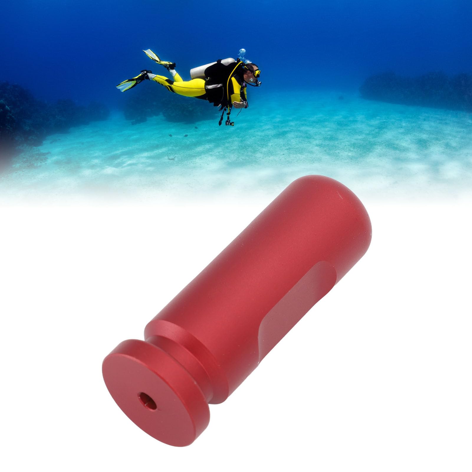Airshi Ear Equalization Training Tool, Anti Rust Diving Gear for Water Sports (Red)
