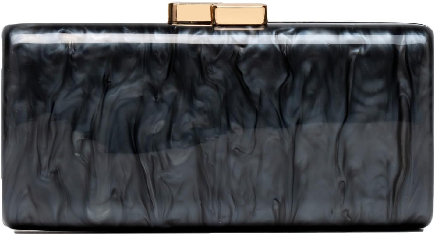 Acrylic Clutch Purses for Women Chic Metal Evening Handbag Evening Clutch Bag with Chain for Prom Wedding Party 2025