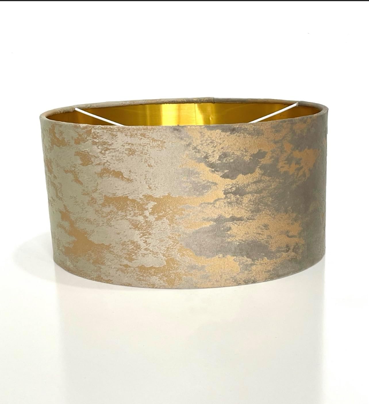 New Handmade Mink Brown Foiled Velvet lamp Shade Pendant Light Shade