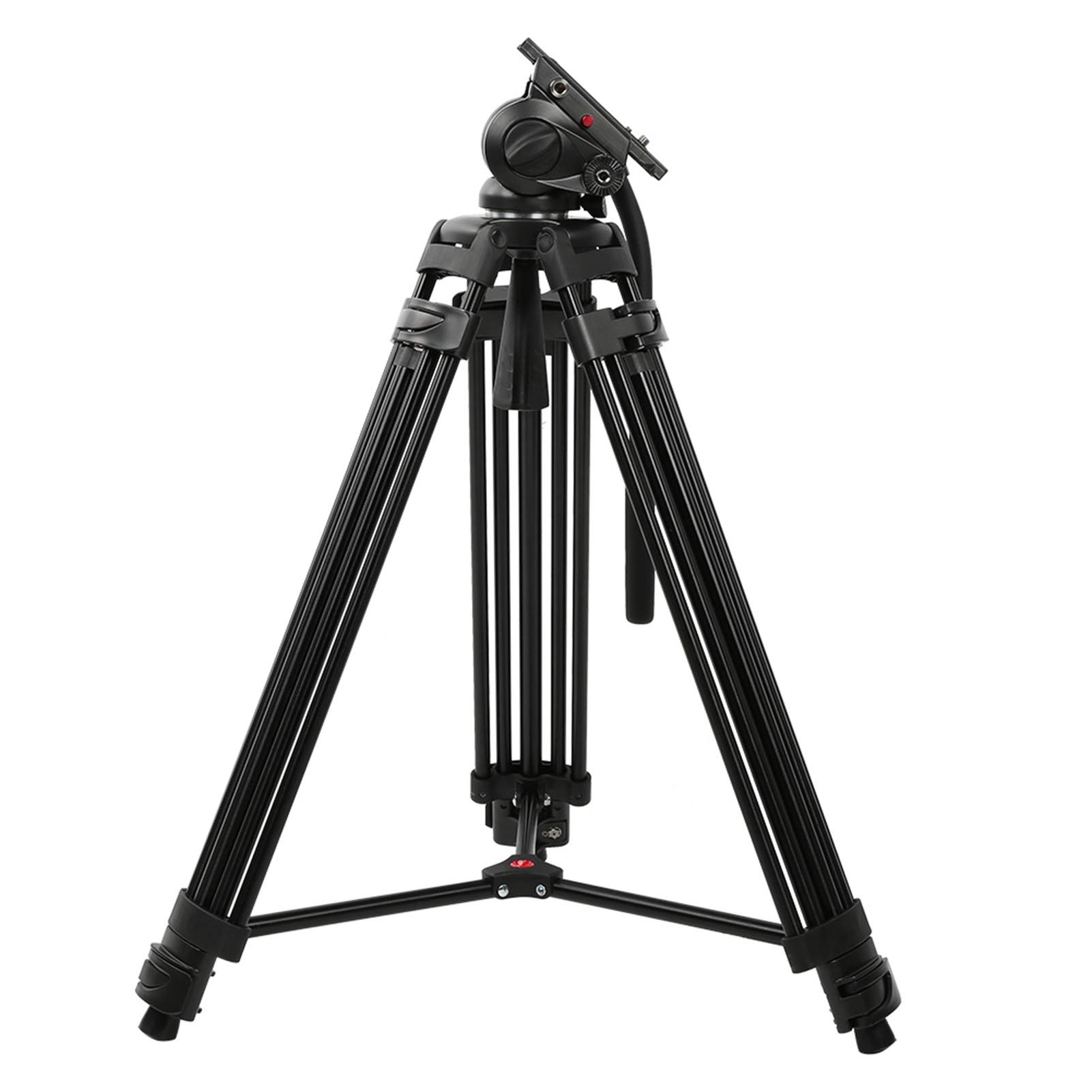 Treppiede Professionale con Testa a Sfera Idraulica per Fotocamere DSLR