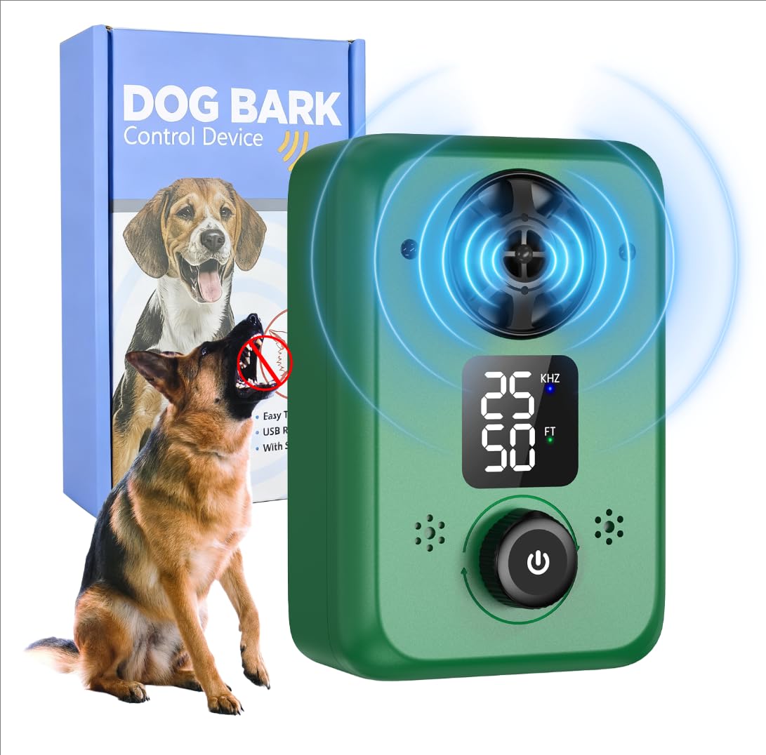 Antiladridos para Perros Ultrasonidos - Dispositivo Repelente con 5 Frecuencias, 3 Modos y Auto Detención Efectivo para Interior y Exterior