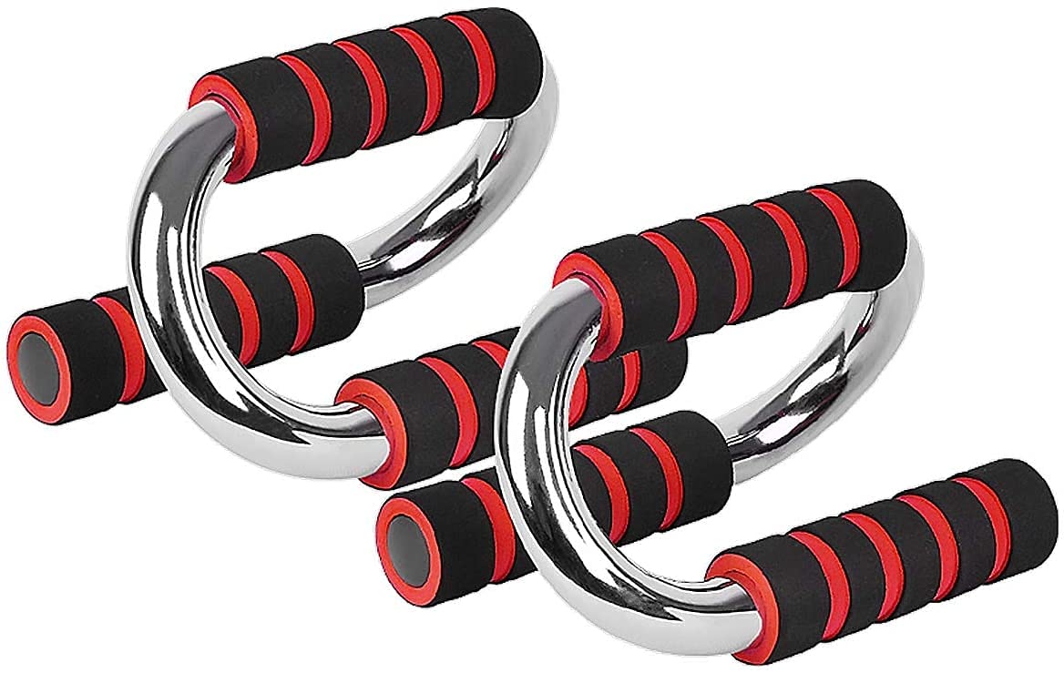 CARTSHOPPER Pushup Stands for Strength Training, Workout Stands with Anti-Slip Push-up Foam Handles, Exercise Push Up Bars for Floor-image-43