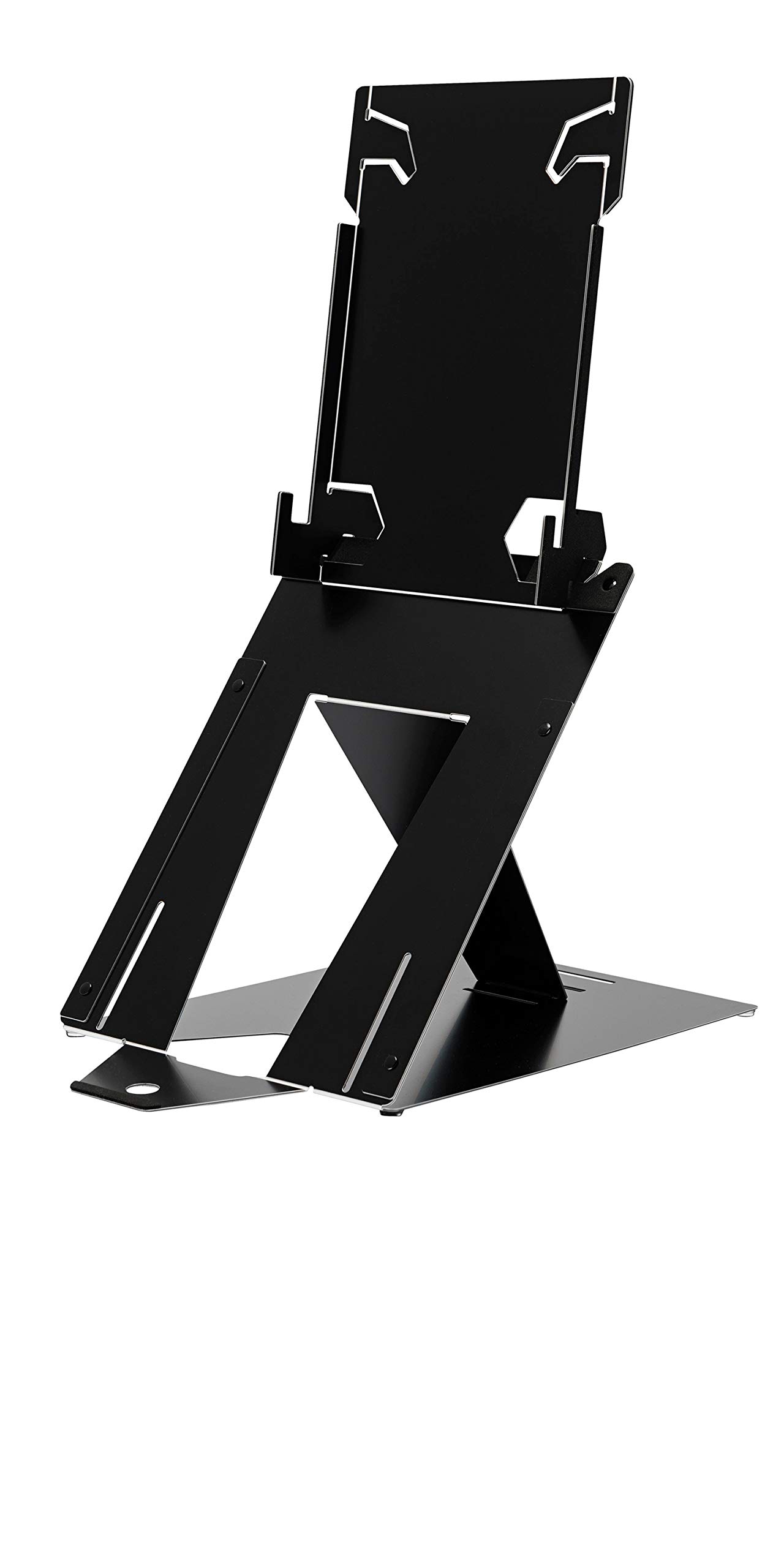 R-Go Riser Duo Tablet and Laptop Stand, 2 in 1 Dual Stand, Ergonomic, Ultra-Thin Aluminum, Adjustable Portable, for 10-22" MacBook/Air Pro/Dell XPS/Lenovo/Tablet, Support up to 11ibs, Black