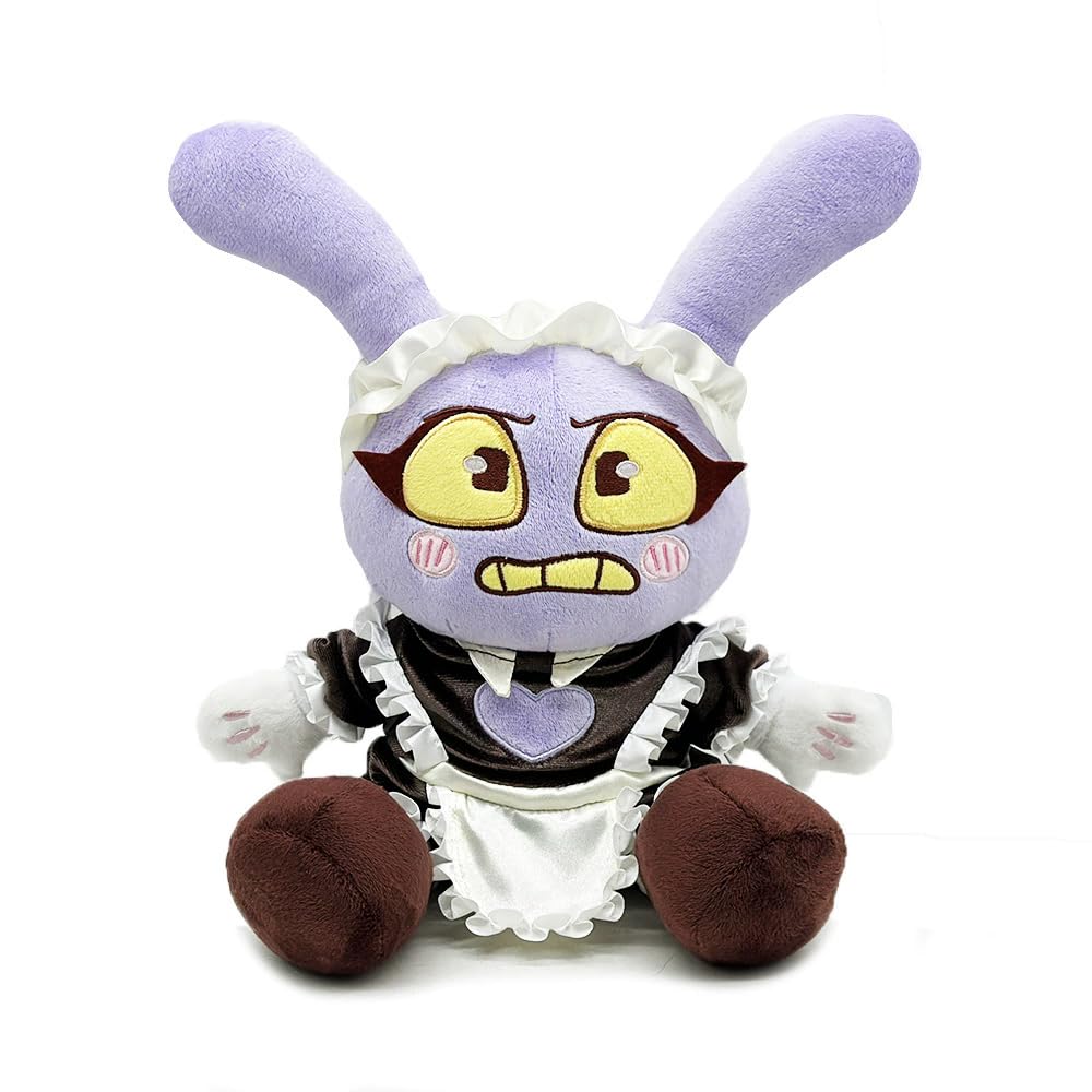Maid Jax Plush Cute Stuffed Figure Plushie Toy Suit Pomni Plush Doll for Fans (Maid Jax)