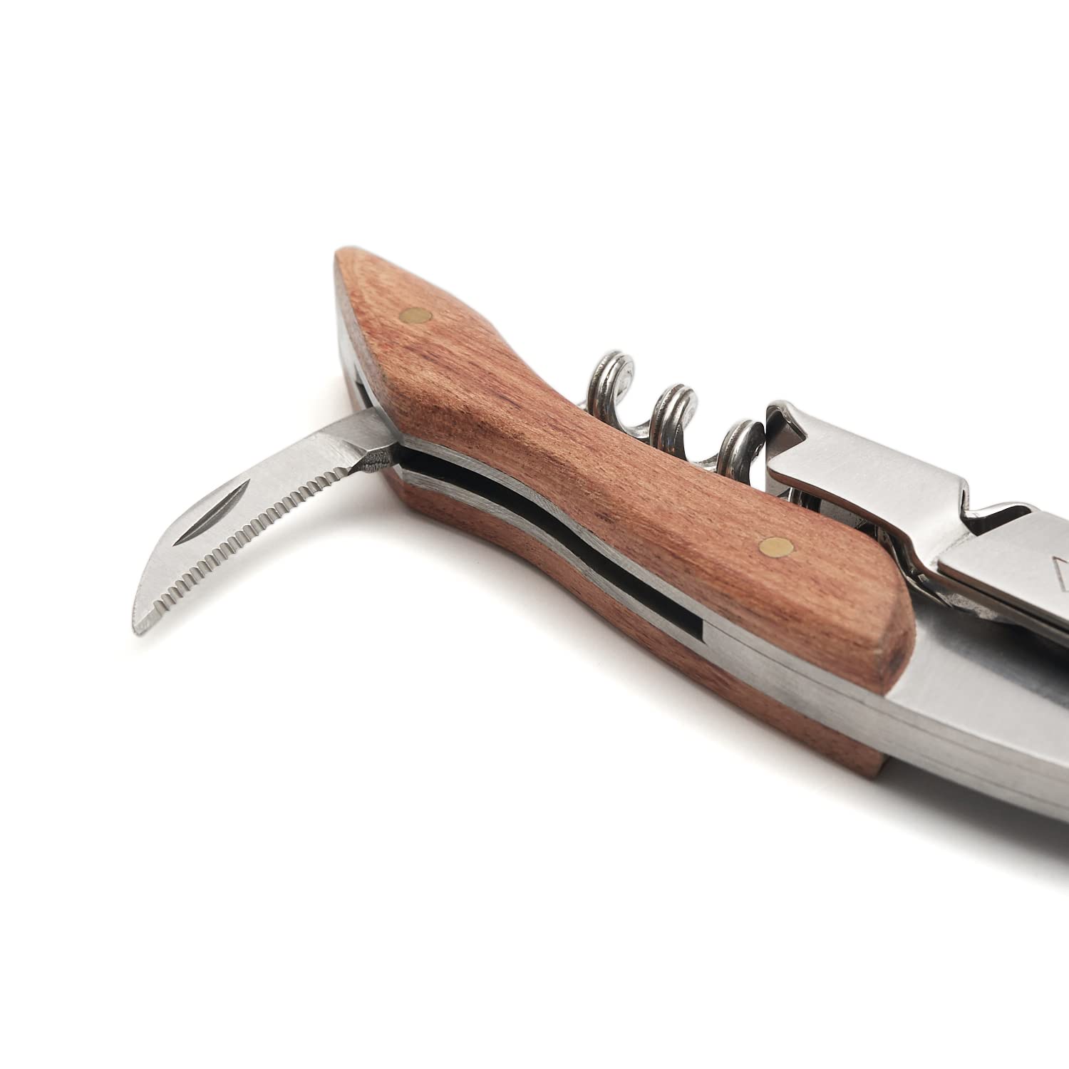 Cavatappi Professionale VINAK - Acciaio Inox Con Teflon, Apribottiglie E Tagliacapsule - Foto 2