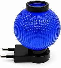HIZO Small 2-Pin Night Lamp Bulb, 0.5W LED, Plug and Play, Direct Socket, Soft Yellow Glow, for Bedroom and Living Room (Pack of 1) (Blue)