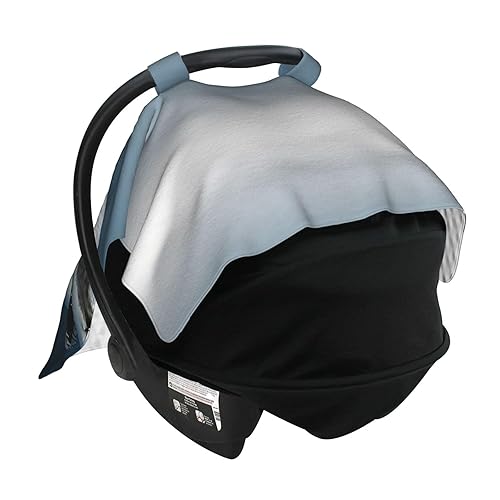 Miniatura 4 de Baby Car Seat Canopy Cover for Mom, Soft Breathable Nursing Breastfeeding Covers Multi Use Stroller Sun Shade Newborn Shower Gift3D Shark Fish