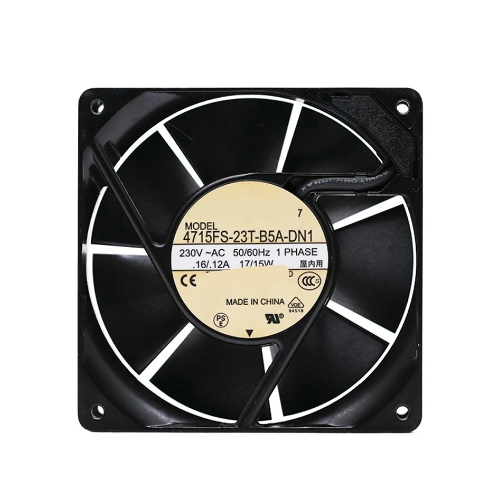 KNIUWMBMH 4715FS-23T-B5A-DN1 230V 0.16A / 0.12A AC Fan 12038 Cooling Fan