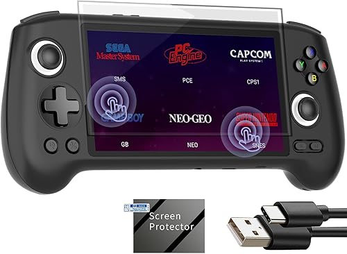 RG556 Retro Handheld Game Android 13, rg 556 Juego de mano con pantalla táctil OLED de 5.48 pulgadas, RG556 Soporta DP y WiFi Bluetooth tiene