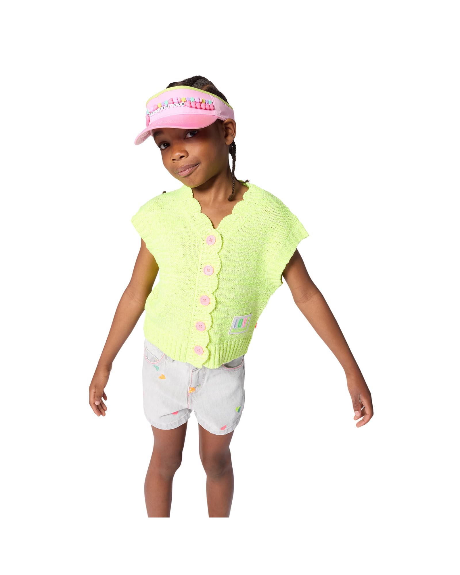 Billieblush Pantaloncini Denim Bambina, Grigio, 3 Anni