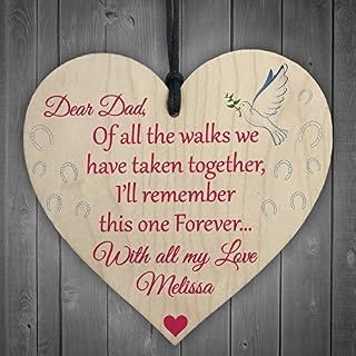 RED OCEAN Personalised Wedding Dad Walking Down Aisle Poem Hanging Plaque Bride Gift Sign
