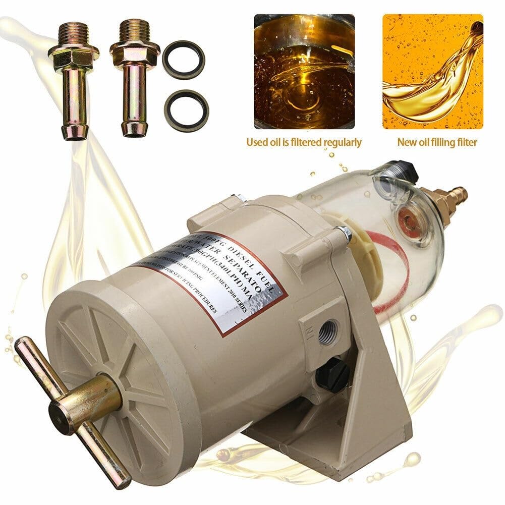 Filtro Gasoil Filtro de combustible diésel para motor marino 500FG 500FH, separador aceite/agua, barcos marinos, camiones 90GPH para coche