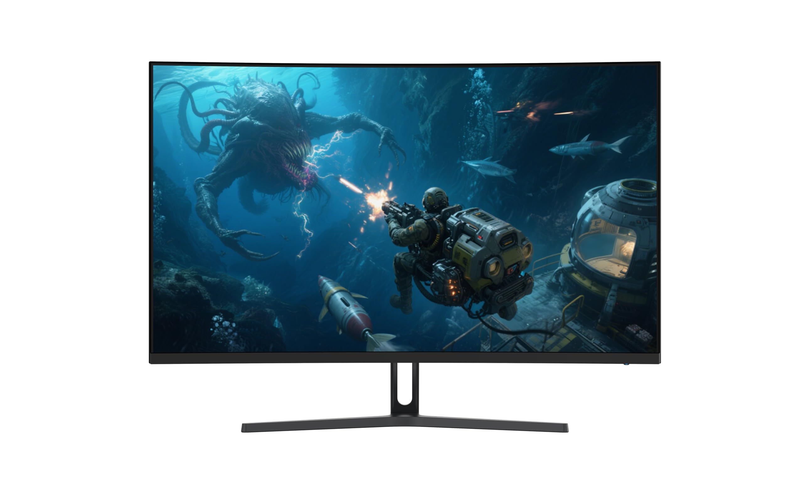 Amzfast 32 Inch Curved Gaming Monitor - 240Hz, Full HD 1920x1080P, 1ms MPRT, Adaptive-Sync, 3500:1 Contrast, DCI-P3 90%, sRGB 125%, HDR, VA 1500R, VESA 100x100MM, HDMI2.0&DP1.4 - AMZG32C1F — view 10