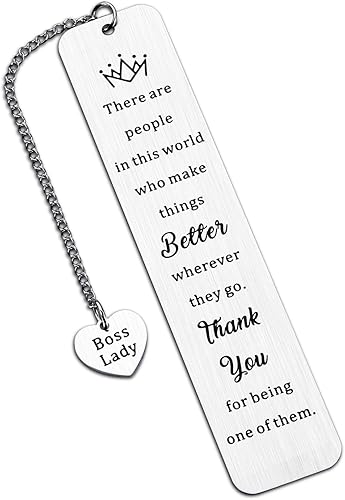 Regalos para el día de los jefes para mujeres, marcadores para mujeres, regalos para amantes de los libros, regalos de agradecimiento para mujeres,