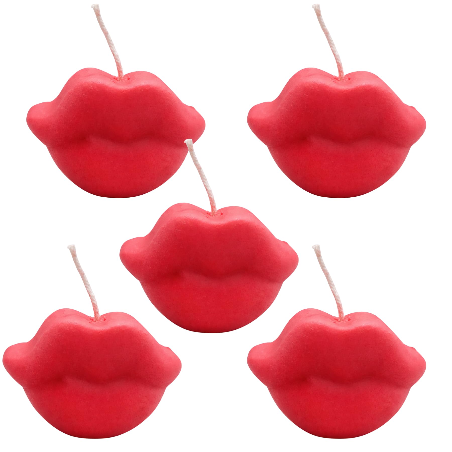 Lip Candle Pack of 5 for Spell Casting & Ritual Work Unscented Red Lip Candle | 100% Soy Wax Spiritual Ritual Candle | Smoke-Less & Long-Lasting-image-49