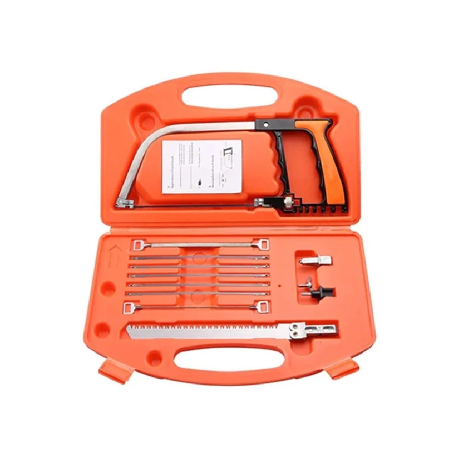 SSIMOO Sega a mano multifunzionale 12 in 1 Set di strumenti for la lavorazione del legno Sega a mano universale fai-da-te Mini seghetto compatibile con legno, vetro, piastrelle di ceramica, metallo, s