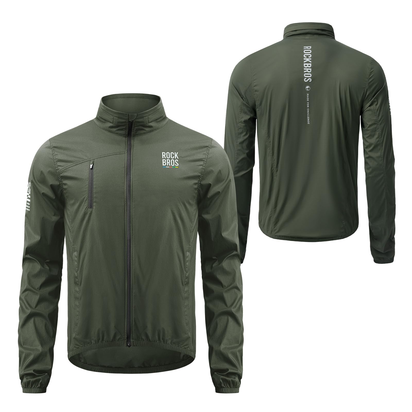 ROCKBROS Road to Sky Kurtka męska Kurtka sportowa Odzież rowerowa Wiatroszczelna kurtka rowerowa do biegania Pieszych wędrówek Rowerowych Oddychająca M-4XL