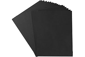 20 Sheets Black Blank Cards for DIY Crafts and Invitations