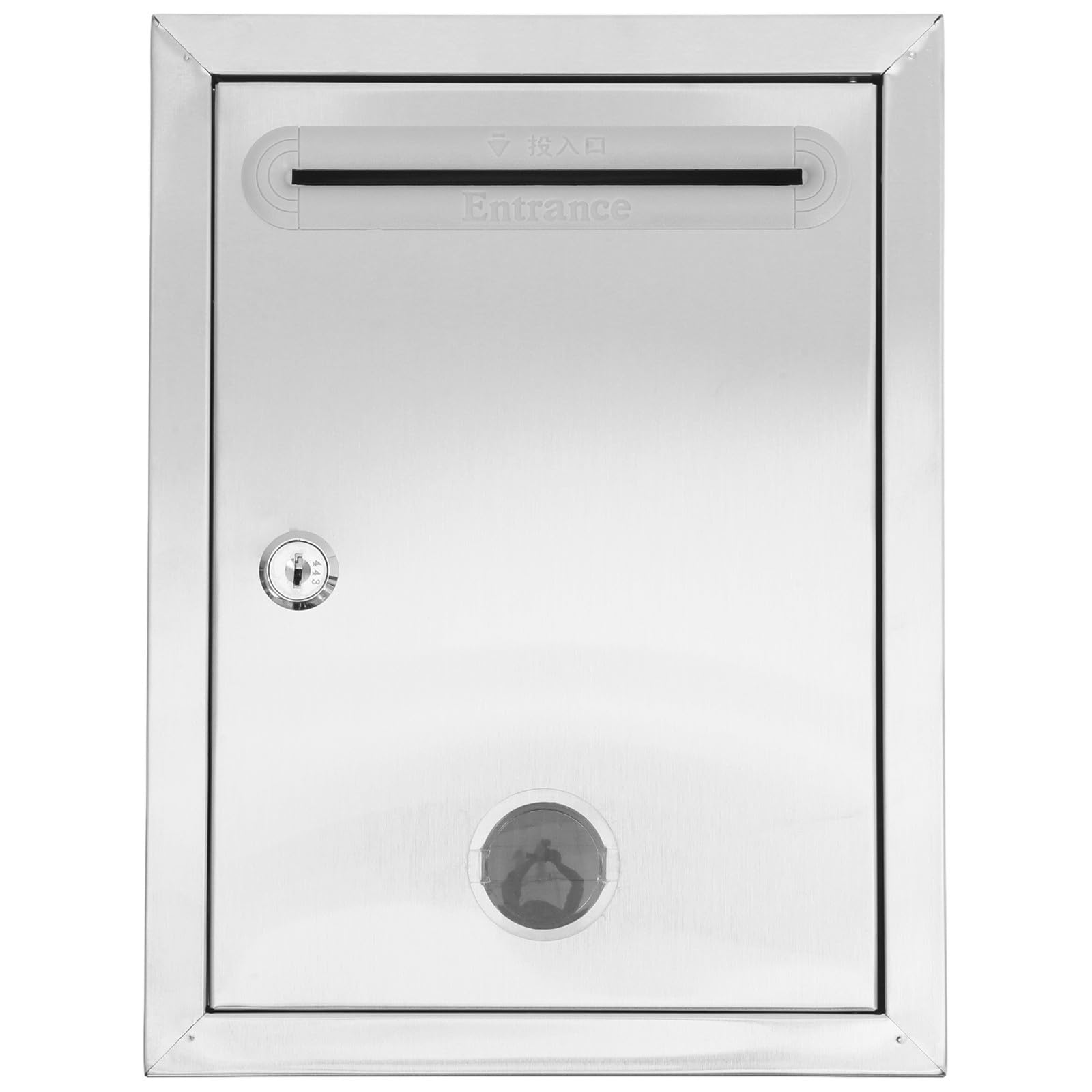 BESPORTBLE Buzón de Sugerencias Caja de Almacenamiento Versátil y Segura de Acero Inoxidable Montado en Pared Cerradura para Oficina y Espacio Público