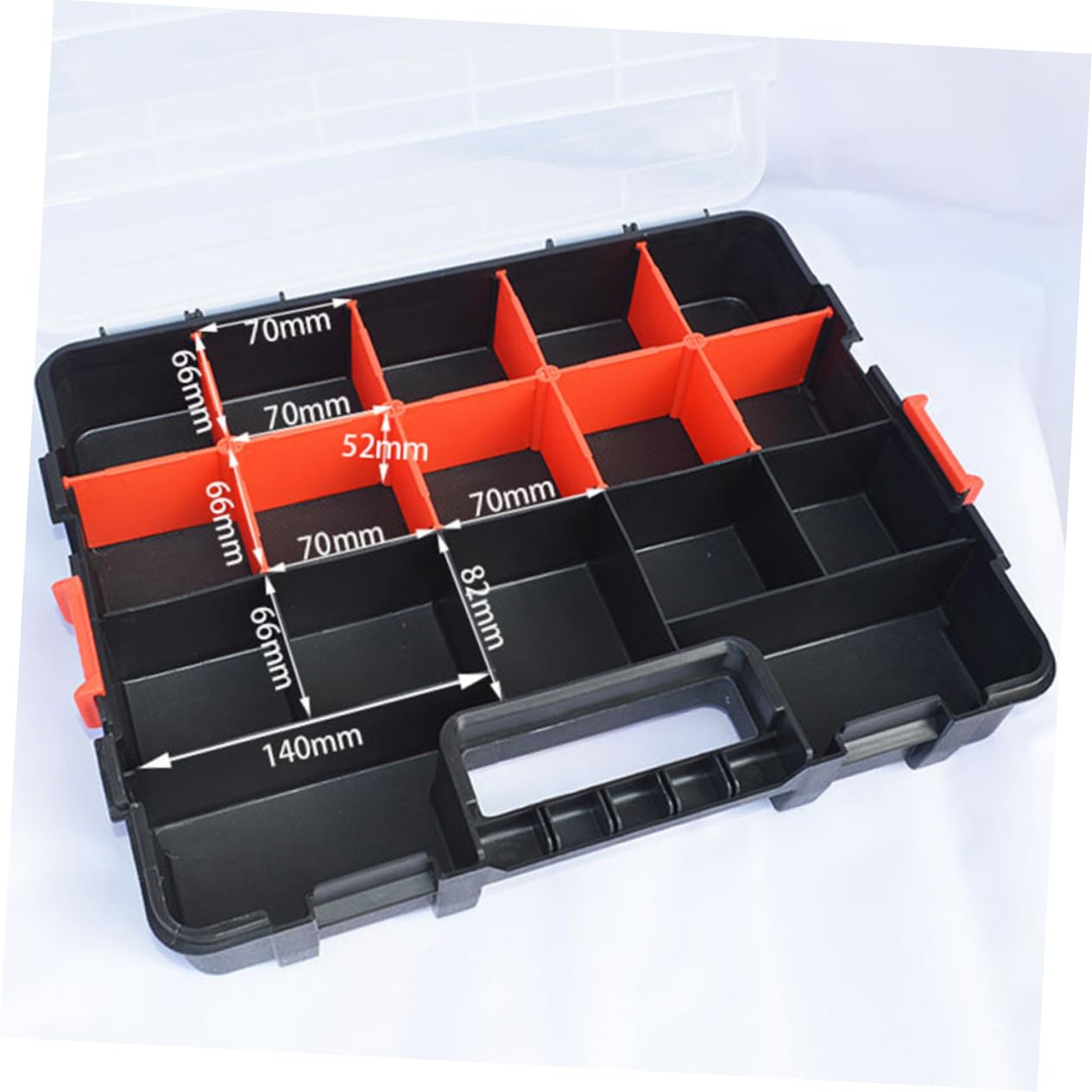 Homoyoyo Caja De Componentes Compartimentos Componentes Electrónicos Portable Soporte De Tornillo Cesta De La Escalera Florero De Lata De Leche Caparazón Superpuesto