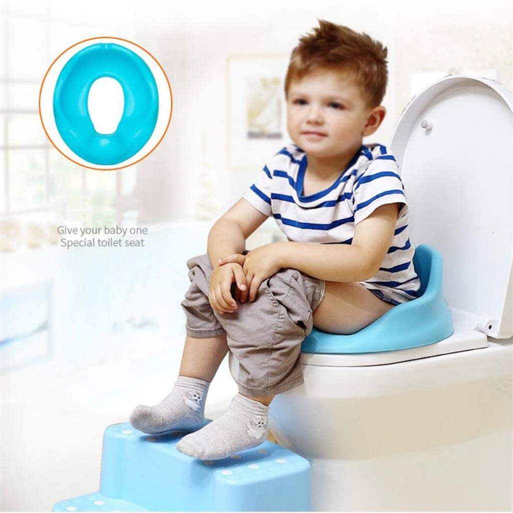 Toilettensitz, Ring Für Toilettentrainer, Bad Tragbar Assistent Töpfchen Rutschfest Sicher Robust Unisex-Kleinkind Toiletten-Trainingssitz Gebündelt WC Trainer (Farbe : Yellow)