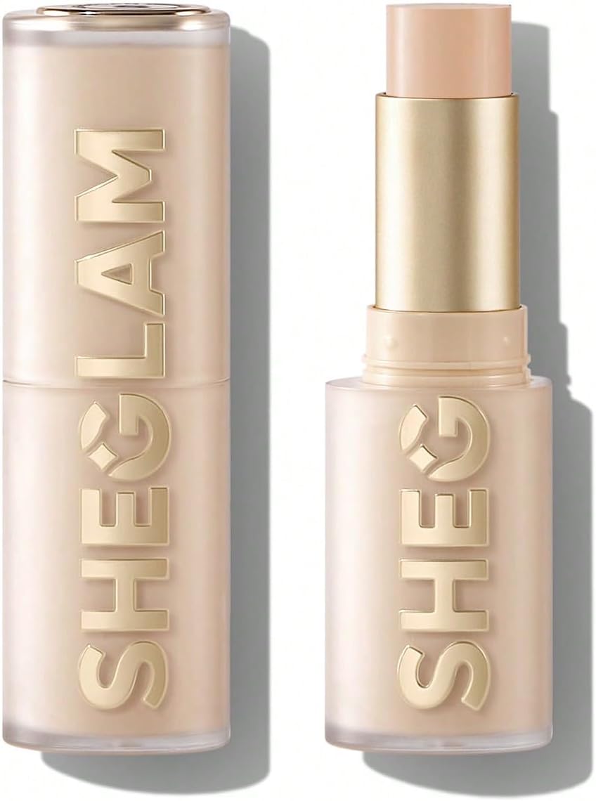 SHEGLAM Skin Magnet High Coverage Foundation Stick Longwear Medium Face Makeup for All Skin Types-Chantilly