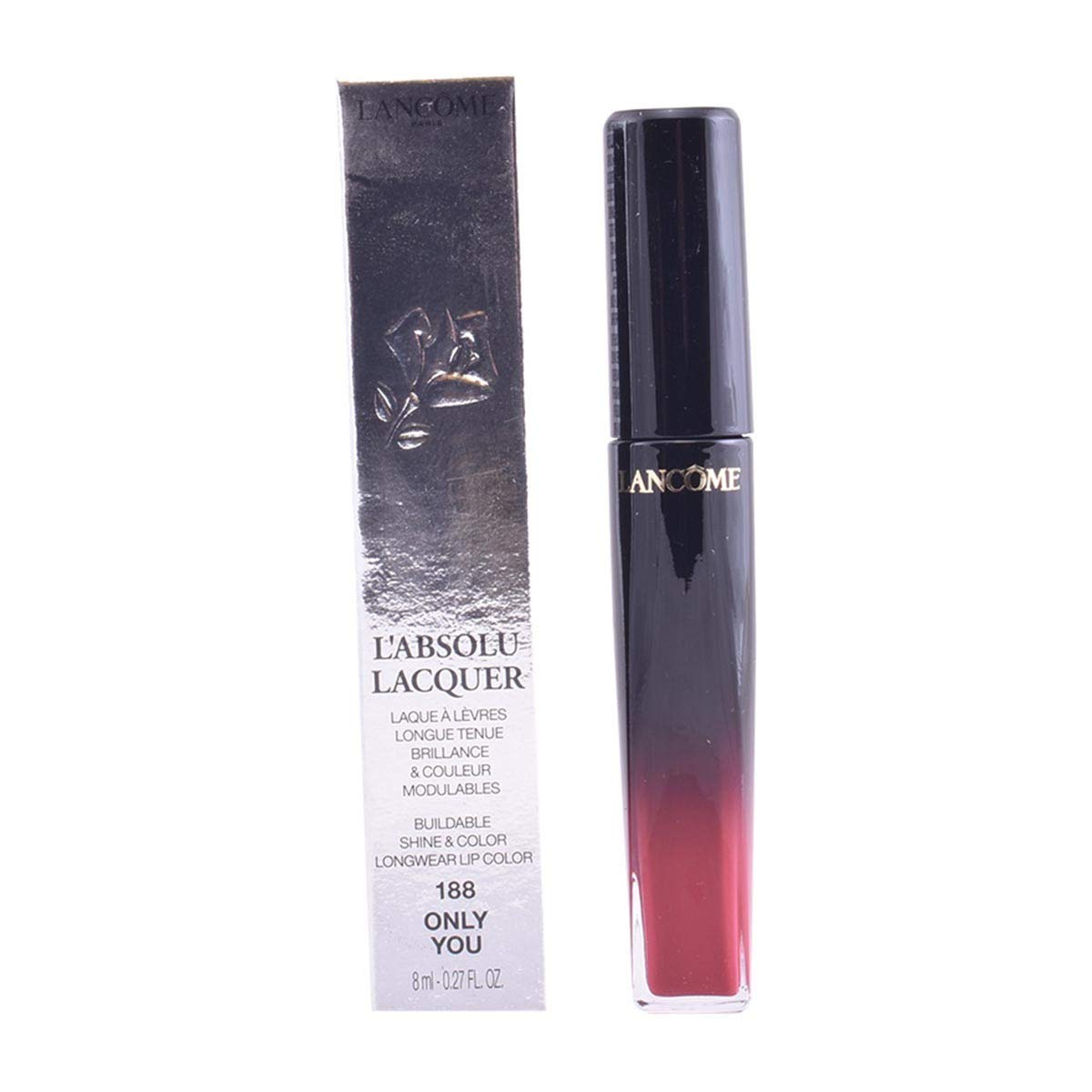 Lancome L'Absolu Lacquer Buildable Shine & Color Longwear Lip Color - # 188 Only You, 8Ml/0.27Oz​