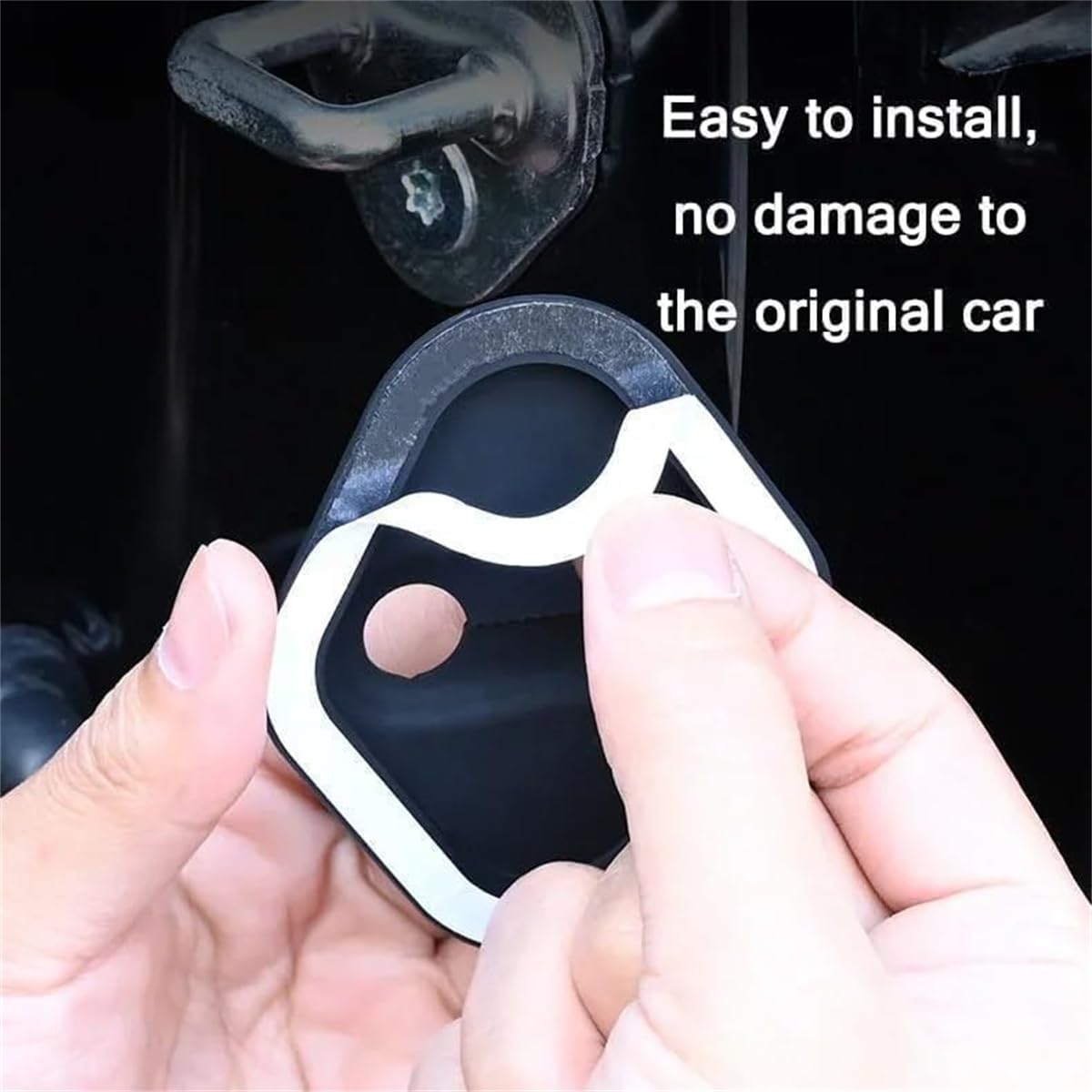 4 stuks bescherming voor deurvergrendeling, autodeurslot, afdekking, beschermkap, siliconen deurslot, beschermkap, autodeurslot, afdekking, beschermer voor autodecoratie (wit