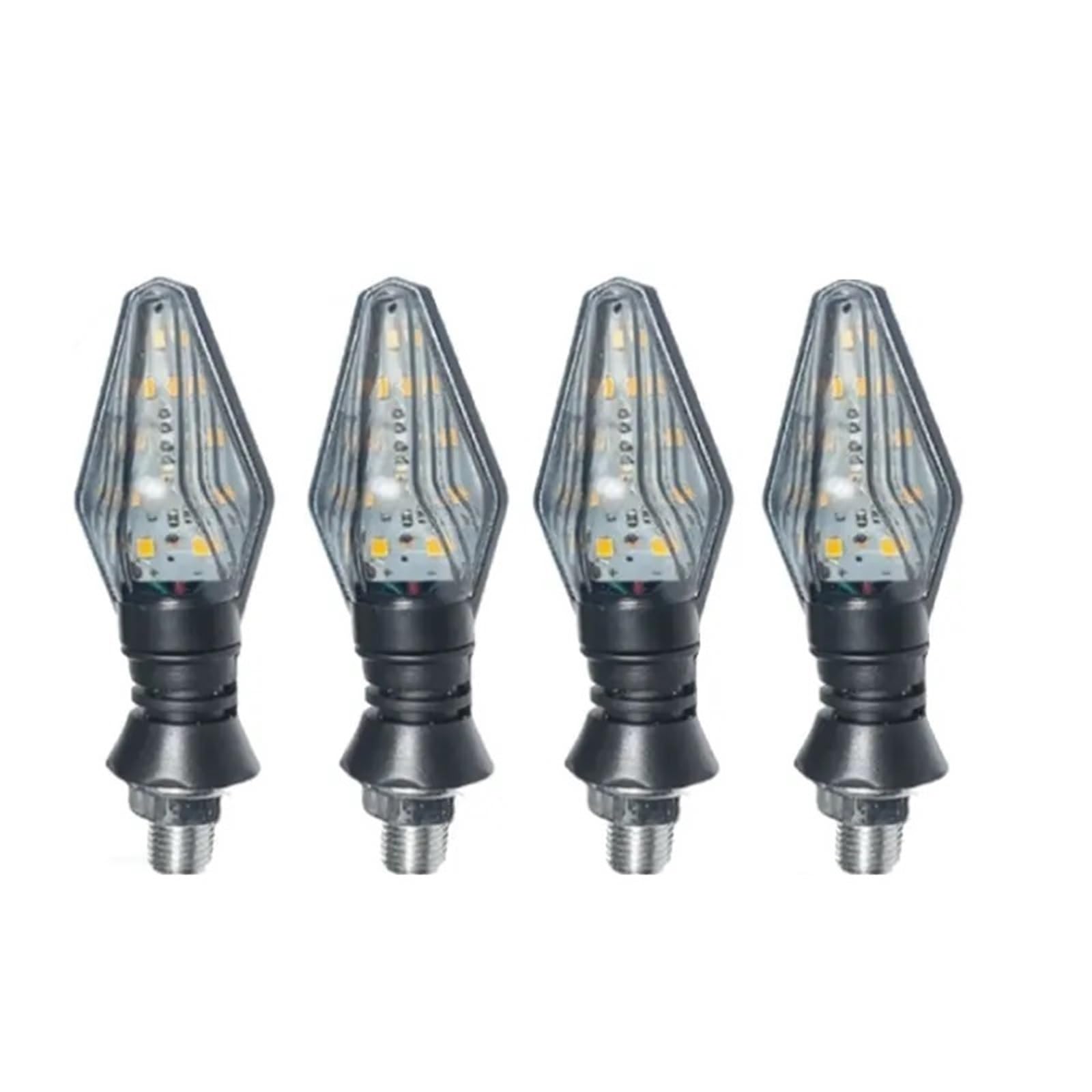 lampą halogenową Motocyklowe Światła Kierunkowskazów Amber 10mm 12V LED Moto Lampa Uniwersalne Przednie Tylne reflektory przednie(4 Pcs)