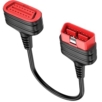 THINKCAR THINKDIAG 16 Pin OBD2 Extension Cable Universal Male to Female Ultra Low Profile Flat OBDII Convert Cable Diagnostic Adapter for Thinkscan Scanner, 2 feet, 60cm