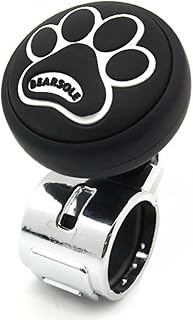 【3D立体シリコン】 全車種に装着可能 車両 ハンドル スピナー パワーハンドル スピンナー ハンドル 自動車ハンドル カー用品 カーアクセサリー カーアクセサリー 自動車小物 (Black)